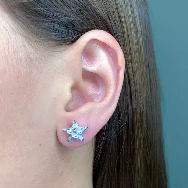 Brinco Prata Legitima 925 Estrela 