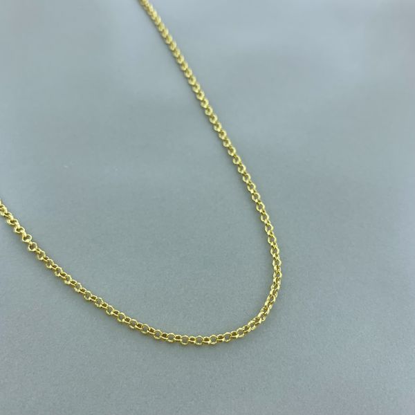 Corrente Elo Português Semijoia Banhado a Ouro 18k