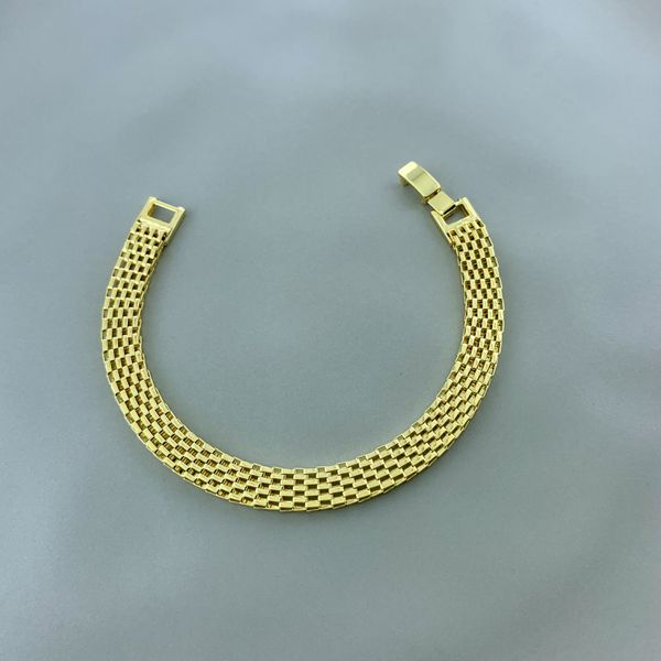Pulseira Esteira Semijoia Banhada a Ouro 18k
