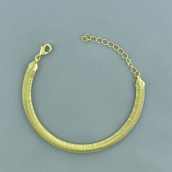 Pulseira Lacraia Semijoia Banho a Ouro 18k