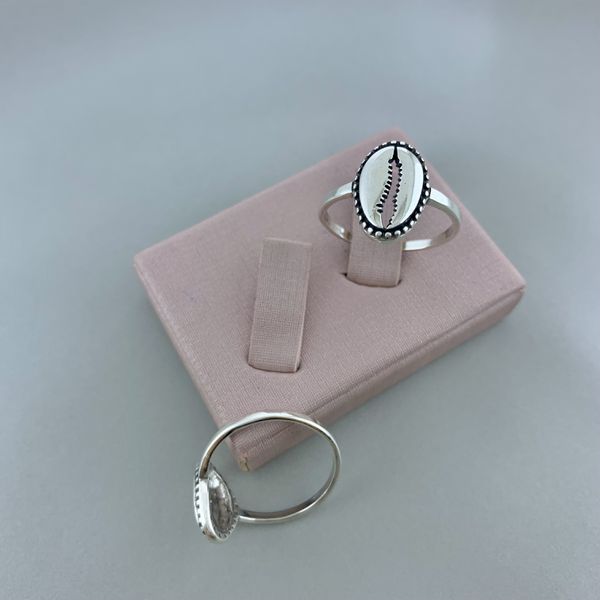 Anel Prata Legitima 925 Buzios Envelhecido