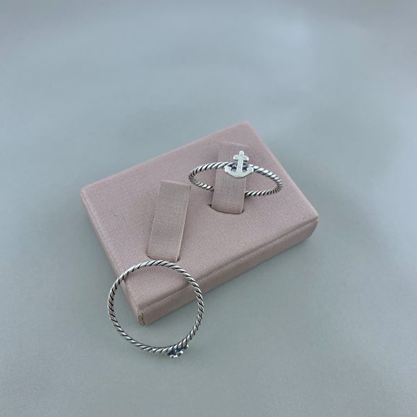 Anel Prata Legitima 925 Ancora Envelhecido