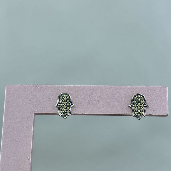 Brinco Prata Legítima 952 Mão Fatima com Marcassita