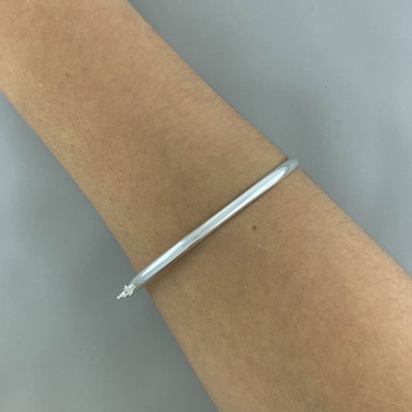 Bracelete Prata Legítima 925 Fio Meia Cana 3 milímetros