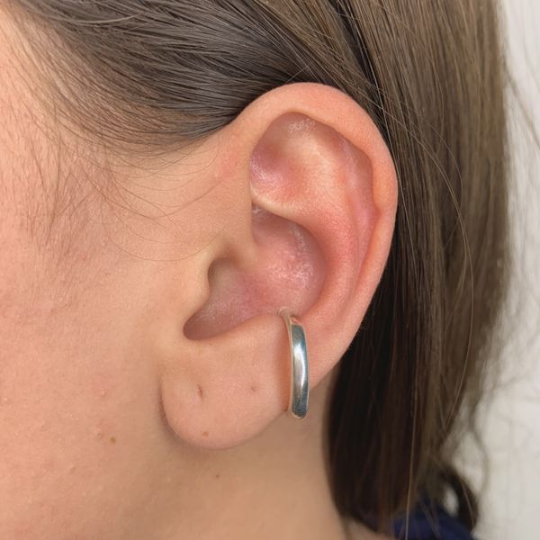 Piercing Fake Liso Médio Prata 925