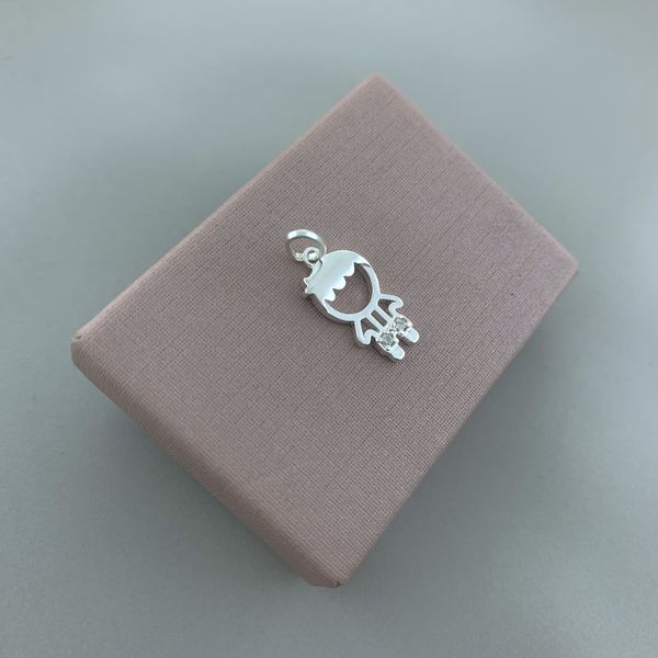 Pingente Menino Zirconia Prata 925