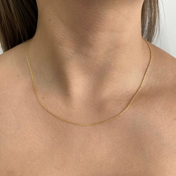 Corrente Mini Elos Semijoia Banhado a Ouro 18k