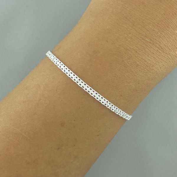 Pulseira Bismark 2 Fios Prata 925