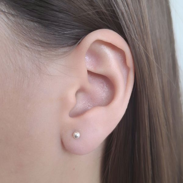 Brinco Prata Legitima 925 Bola 