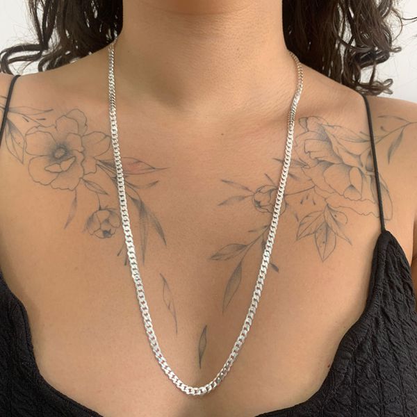 Corrente Prata Legítima 925 Masculina Grumet