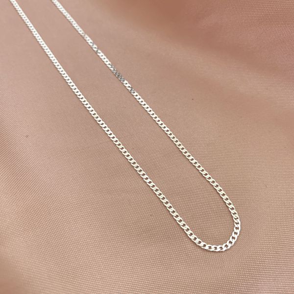 Corrente Masculina Grumet Prata 925