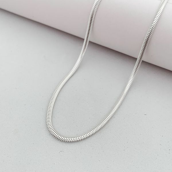 Corrente Prata Legitima 925 Lacraia 45cm 4,8gr 