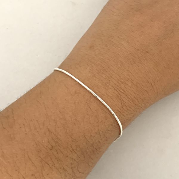 Pulseira Prata Legitima 925 Rabo de Rato 2,3gr 