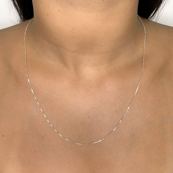 Corrente Prata Legítima 925 Veneziana V15 50cm 1,8gr 