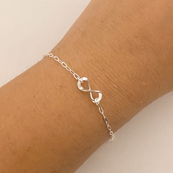 Pulseira Prata Legitima 925 Infinito 1,2gr