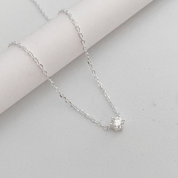 Gargantilha Prata Legitima 925 Moissanite 3mm 40cm + 5 Extensor