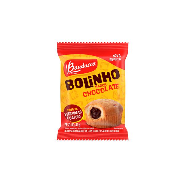 Mini Bolo de Baunilha e Chocolate Bauducco 40g