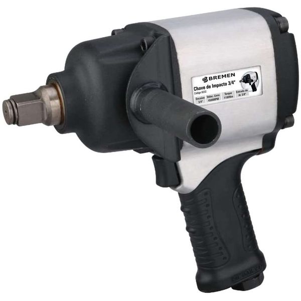 Chave de Impacto Pneumática 3/4 4000RPM 1600Nm 90psi 5.91kg