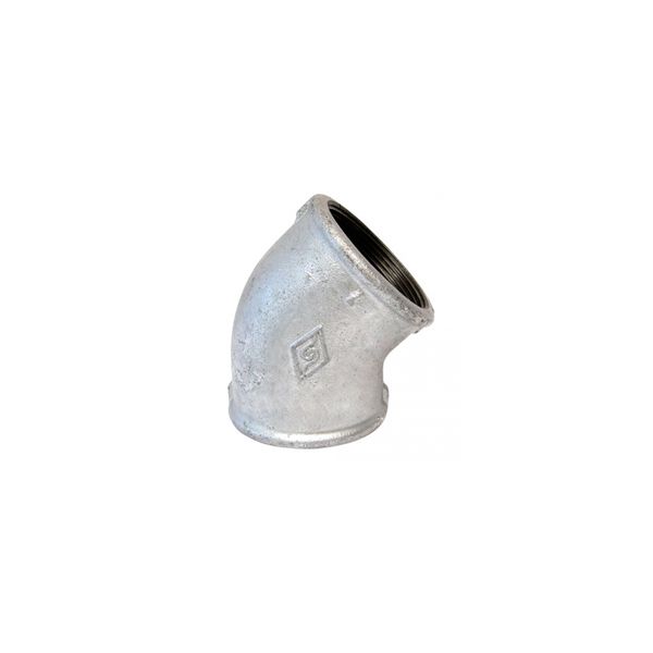 Cotovelo 45º Galvanizado 1/2 