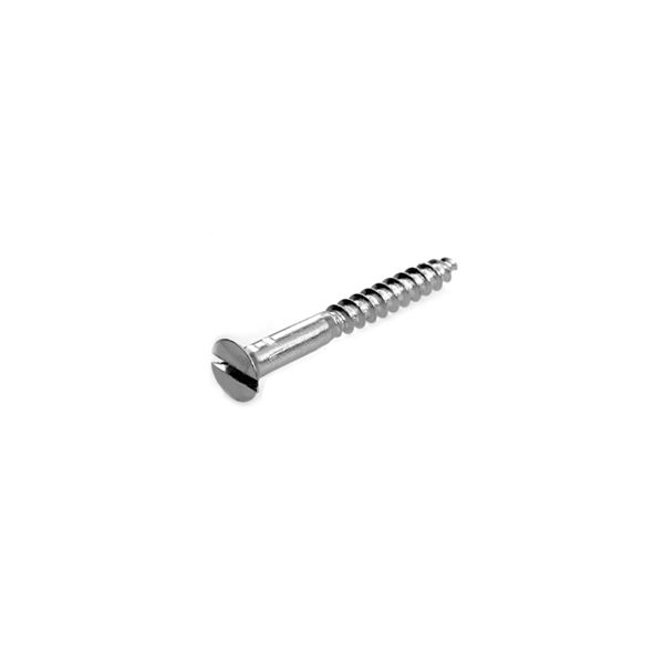 Parafuso Madeira Fenda Simples Auto Atarrachante Cabeça Chata 4,8x50mm - Conjunto com 10un 421669
