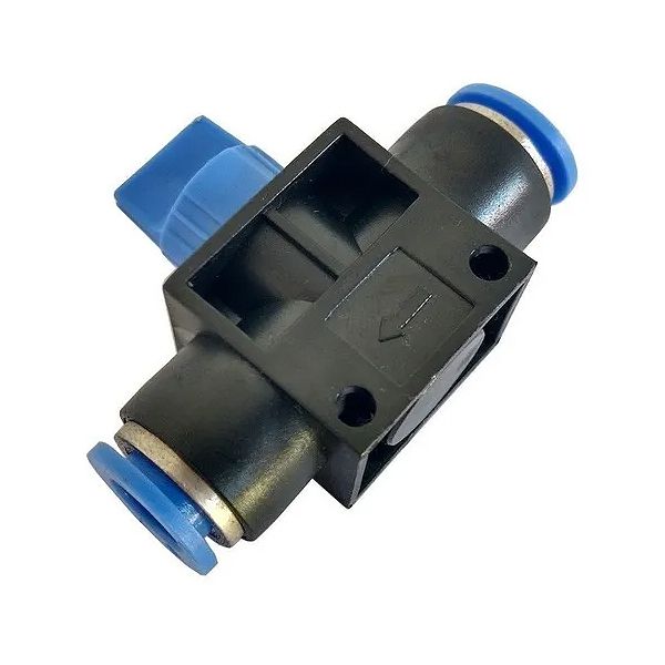 Conexão Pneumática de Engate Rápido Válvula de Bloqueio para Tubo 6mm x 6mm EHVFF 0606