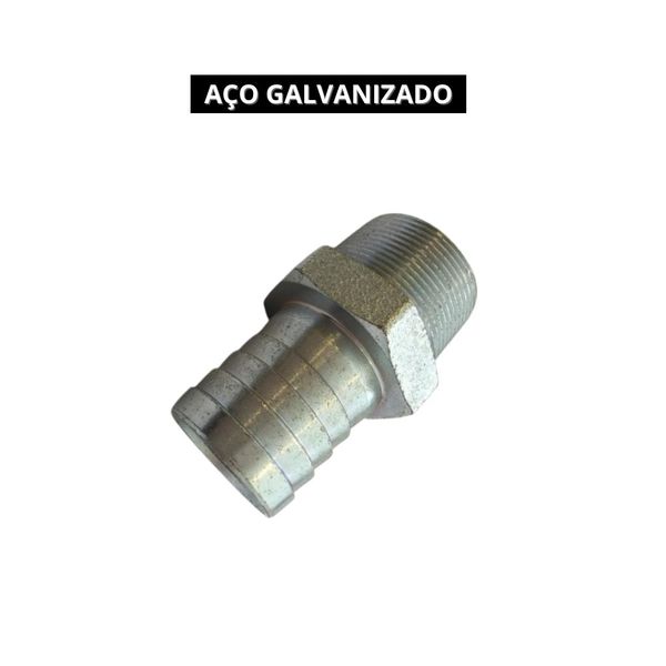 Espigão Fixo Macho Simples 1/2 NPT X 1/2 Escama LUB-26D/4443