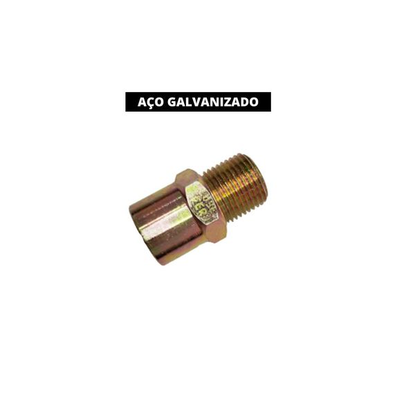 Adaptador em Aço Femea 1/4 x 1/4 NPT Macho 000.LUB-5D