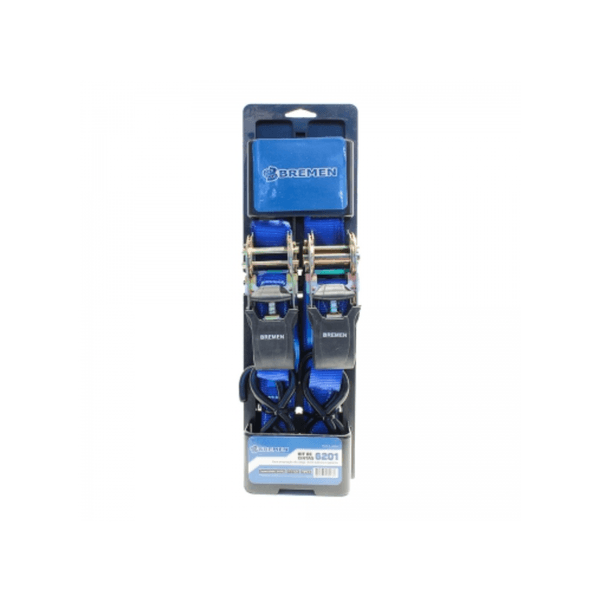 KIT 2 CINTAS+GANCHOS P/ AMARRAÇÃO DE CARGA CAP 245KG