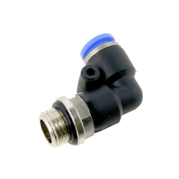 CONEXAO PNEUMATICA DE ENGATE RAPIDO COTOVELO MACHO TUBO 08 X 1/8 BSP