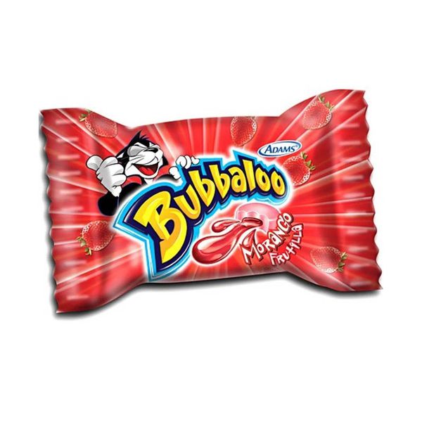 GOMA DE MASCAR BUBBALOO 5 GRAMAS MORANGO FRUTILLA