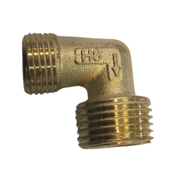 COTOVELO MACHO EM LATAO 1/2" NPT X 3/8" NPT