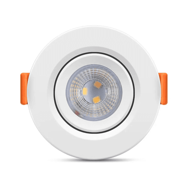 LUMINARIA LED DE EMBUTIR REDONDA 3W 3000K ECOSPOT MR11 74 X 25MM 