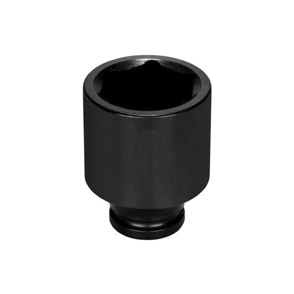 SOQUETE SEXTAVADO CURTO PARA CHAVE DE IMPACTO ENCAIXE 1/2