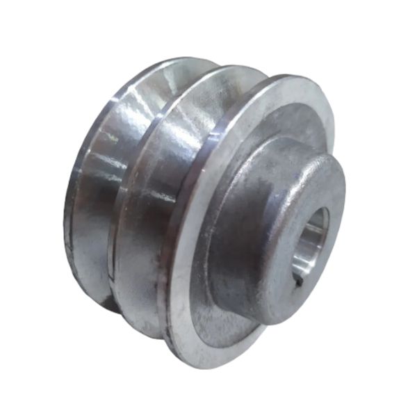 POLIA ALUMINIO 60MM 2 CANAIS A FURO 19MM LAVADORA ZM BOMBAS LR-14 E 20
