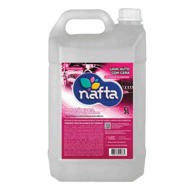 SHAMPOO COM CERA NAFTA LAVA AUTO 5 LITROS