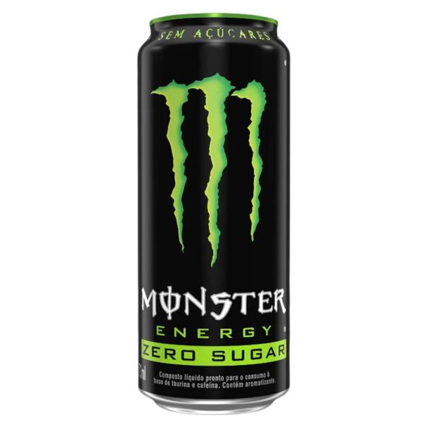 ENERGETICO MONSTER ENERGY GREEN TRADICIONAL ZERO SUGAR - LATA 473ML