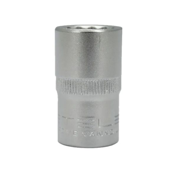 SOQUETE ESTRIADO ENCAIXE 1/2 CROMO VANADIUM 20MM