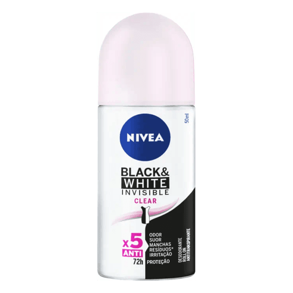 DESODORANTE ROLLON INVISIBLE BLACK & WHITE 50ML