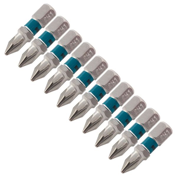 10 BITS PHILLIPS PH1 25MM X 1/4" PONTA MAGNETIZADA P/ PARAFUSADEIRA