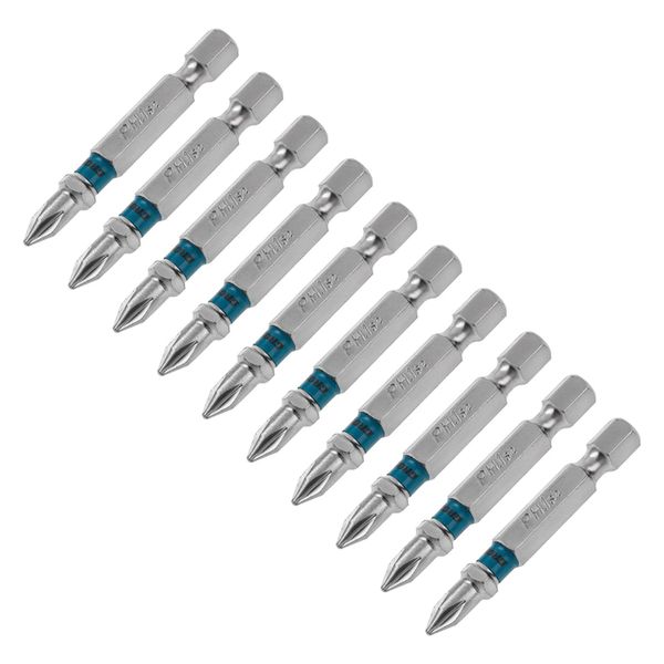 10 BITS PHILLIPS PH1 50MM X 1/4" PONTA MAGNETIZADA P/ PARAFUSADEIRA