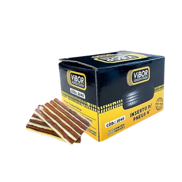 60 REFIL P/ REPARO DE PNEU S/ CAMARA VILUBRI 100 X 6MM