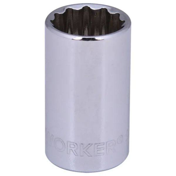 SOQUETE ESTRIADO ENCAIXE 1/2 CROMO VANADIUM 16MM