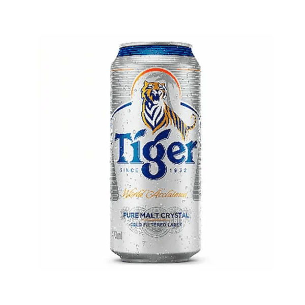CERVEJA PURO MALTE TIGER CRISTAL LATA 473ML