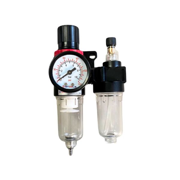 CONJUNTO DE PREPARACAO DO AR LUBRIFIL 1/4" STEELS LINHA STD