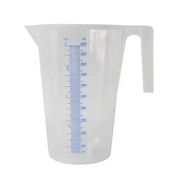 JARRA GRADUADA BREMEN 2164 EM POLIETILENO 2 LITROS ESCALA 200 EM 200ML