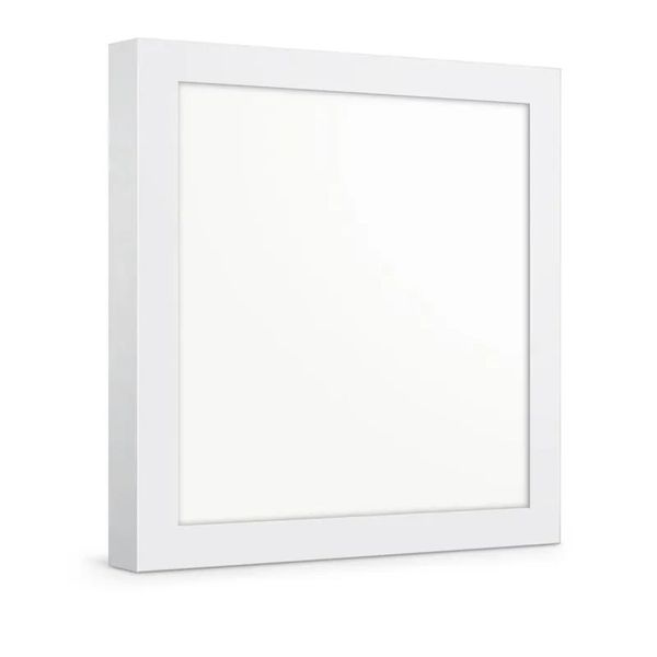 LUMINARIA LED ELGIN SOBREPOR QUADRADA 24W 4000K BRANCO QUENTE 29X29CM