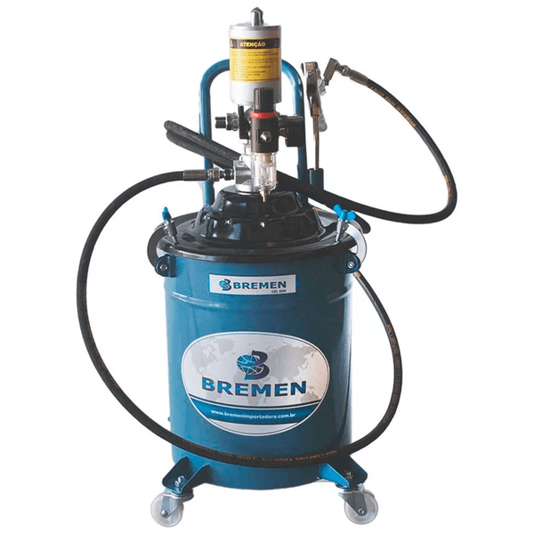 PROPULSORA PNEUMATICA P/ GRAXA BREMEN 8596 20KG MOVEL C/ ACESSORIOS