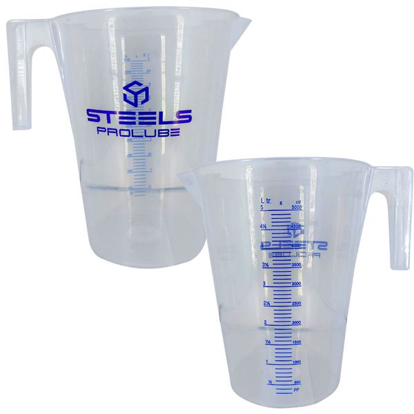 JARRA GRADUADA STEELS 10311 EM POLIETILENO 5 LITRO ESCALA 500 EM 500ML