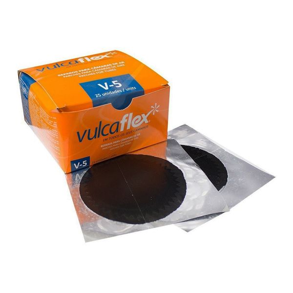 REMENDO A FRIO VULCAFLEX V-5 REDONDO 100MM CAIXA COM 25UN