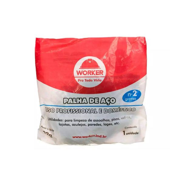 Palha de Aço Nº 02 - Pacote Com 22Gr. 103055